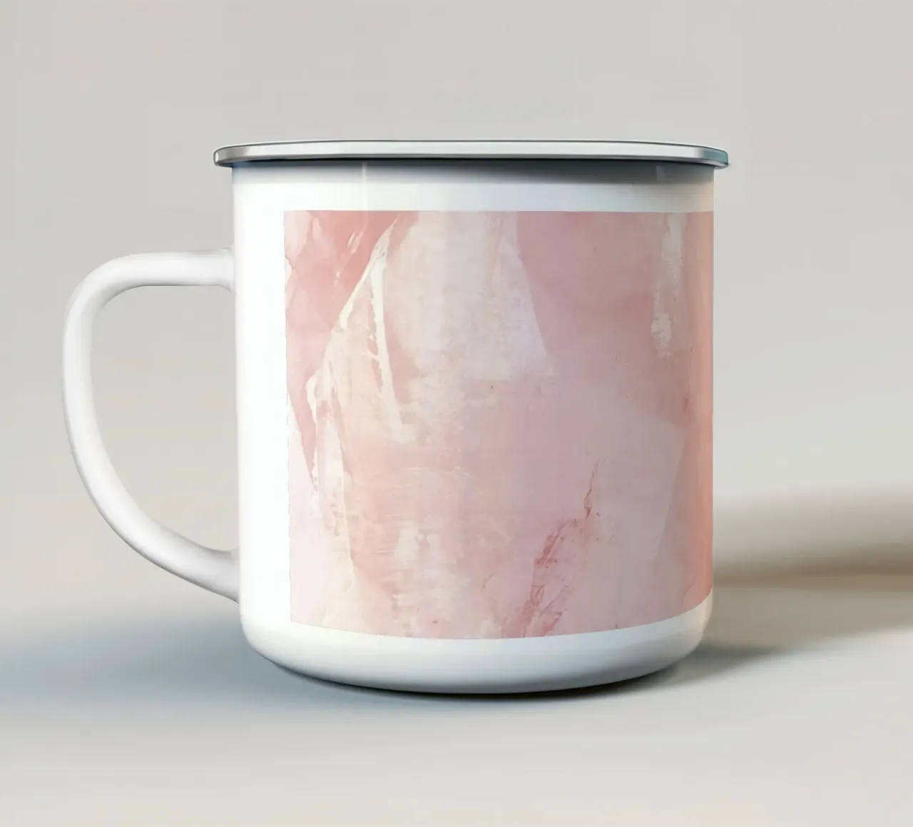 Pennellate di rosa 6 tazza in smalto da NouveauPrints