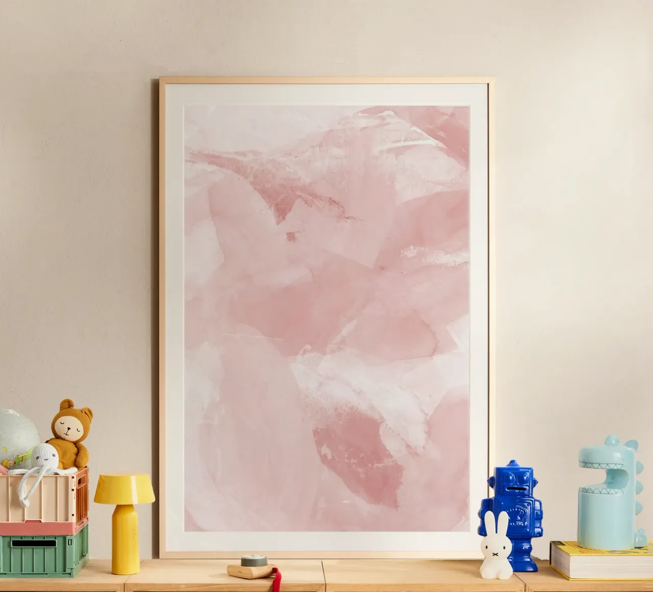 Pennellate di rosa 6 carta hahnemühle da NouveauPrints