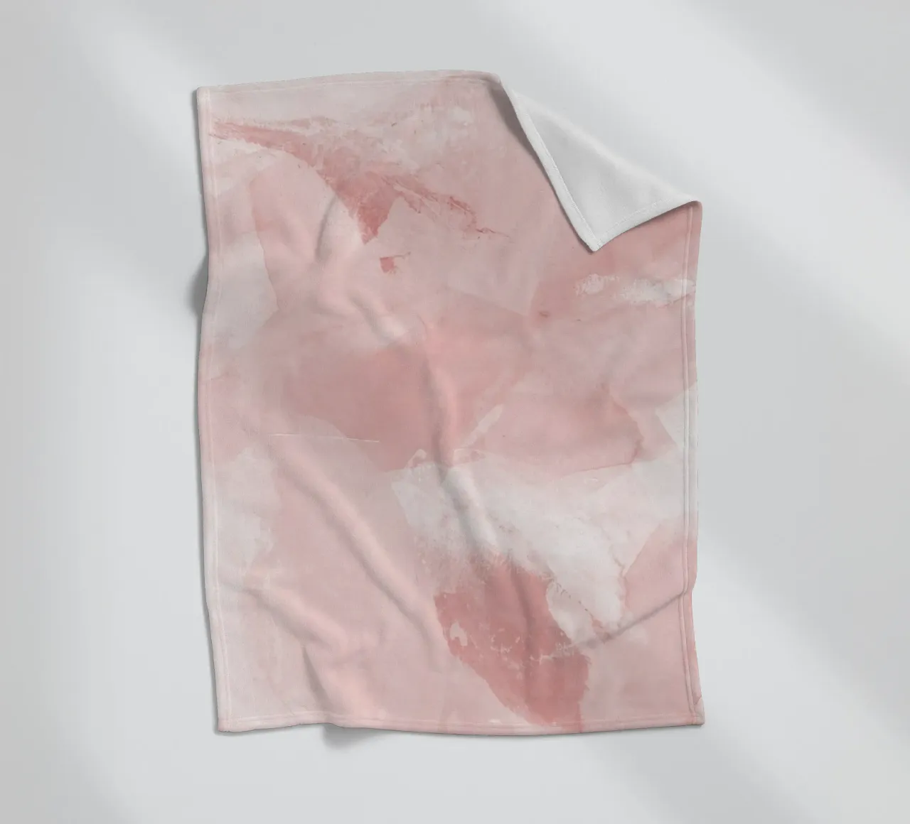 Pinselstriche rosa Töne 6 Fleecedecke von NouveauPrints