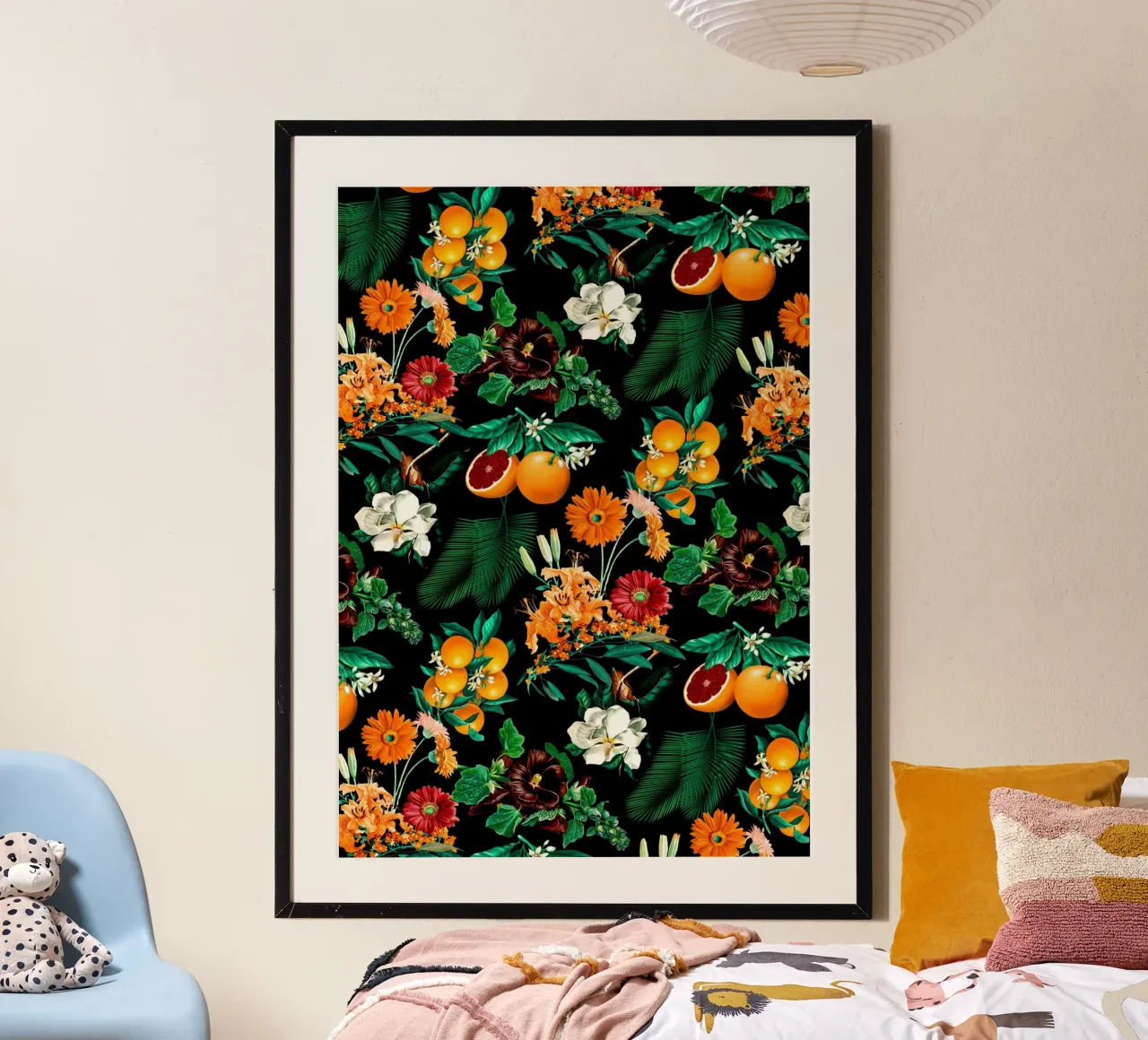 Fruits and Floral Pattern carta hahnemühle da burcukorkmazyurek