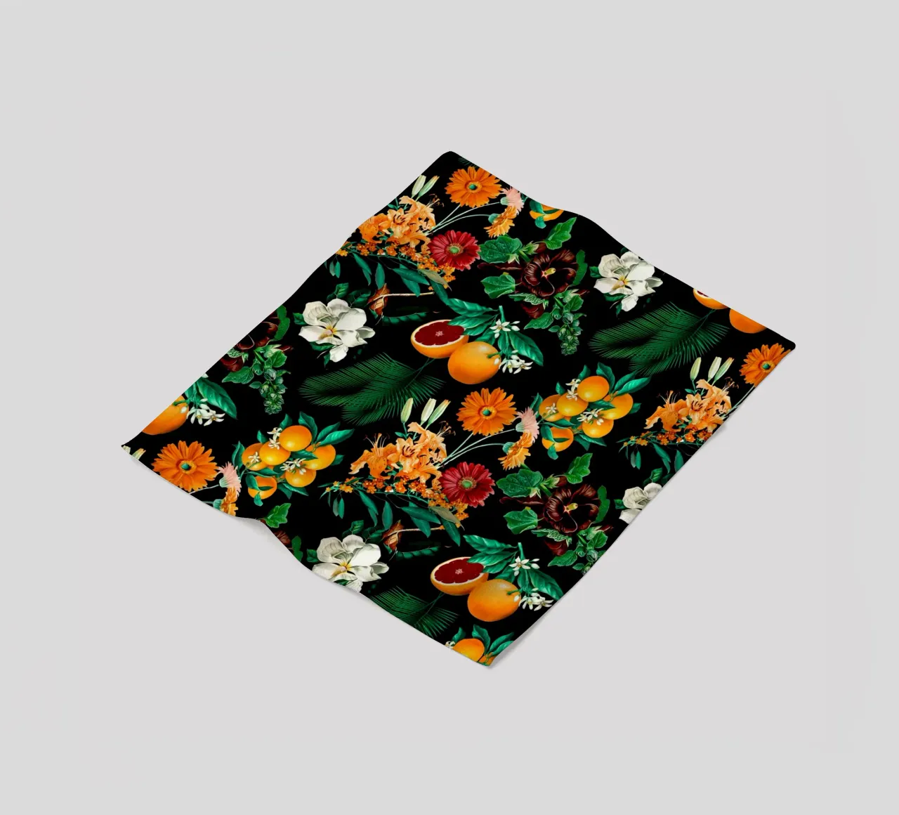 Fruits and Floral Pattern coperta in pile da burcukorkmazyurek