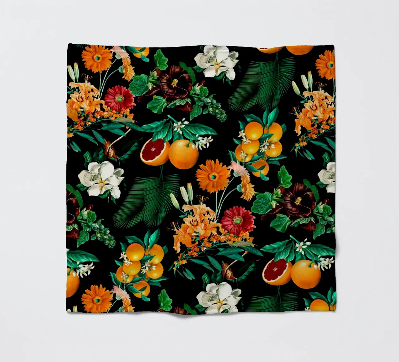 Fruits and Floral Pattern coperta in pile da burcukorkmazyurek