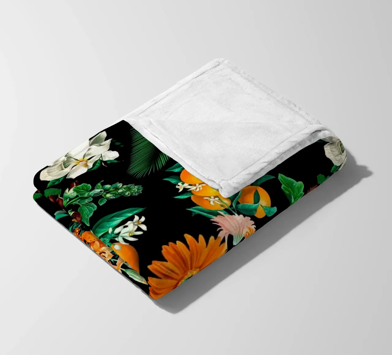 Fruits and Floral Pattern coperta in pile da burcukorkmazyurek