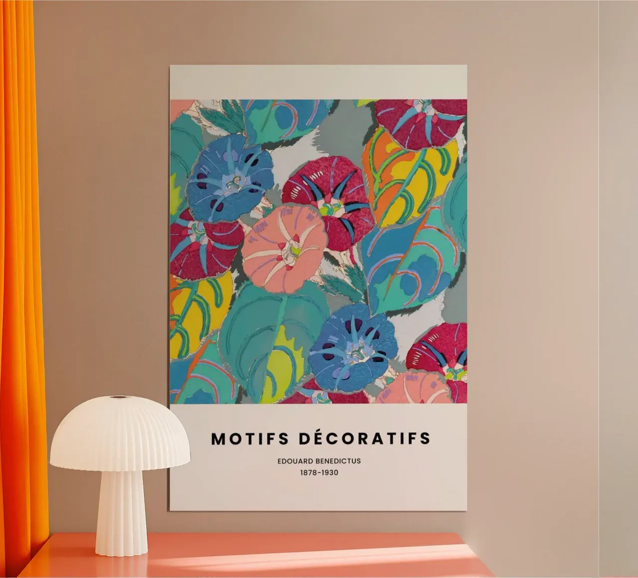 Benedictus - Motifs Décoratifs VI poster avec cadre en bois de Vintage by JUNIQE