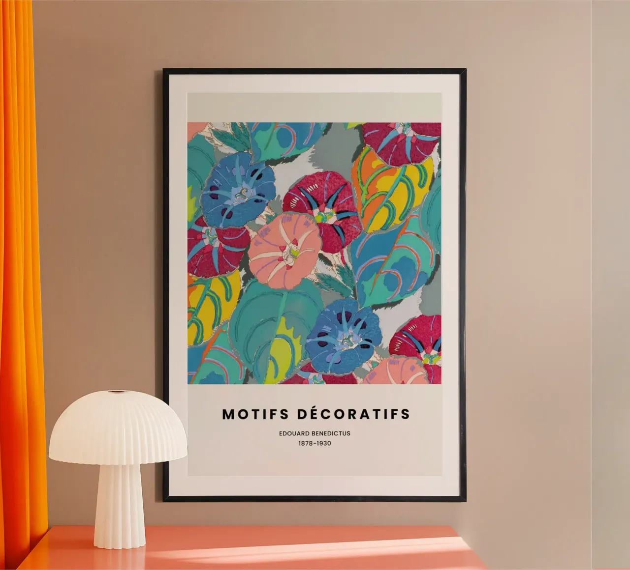 Benedictus - Motifs Décoratifs VI poster avec cadre en bois de Vintage by JUNIQE