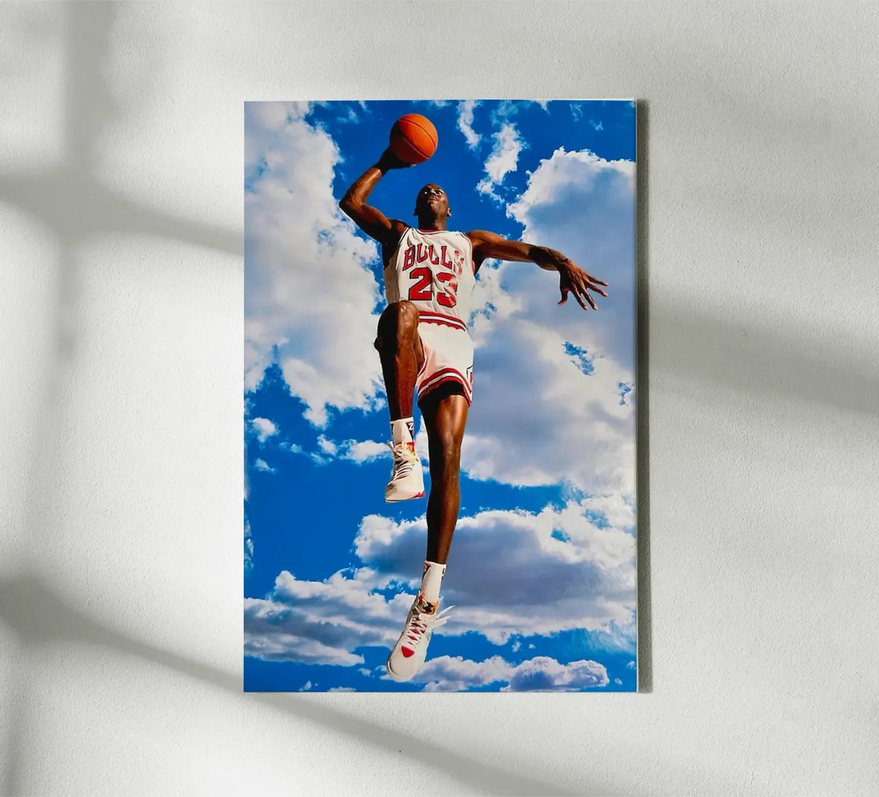 Michael Jordan che salta tela con Cornice a cassetta da Danielshop