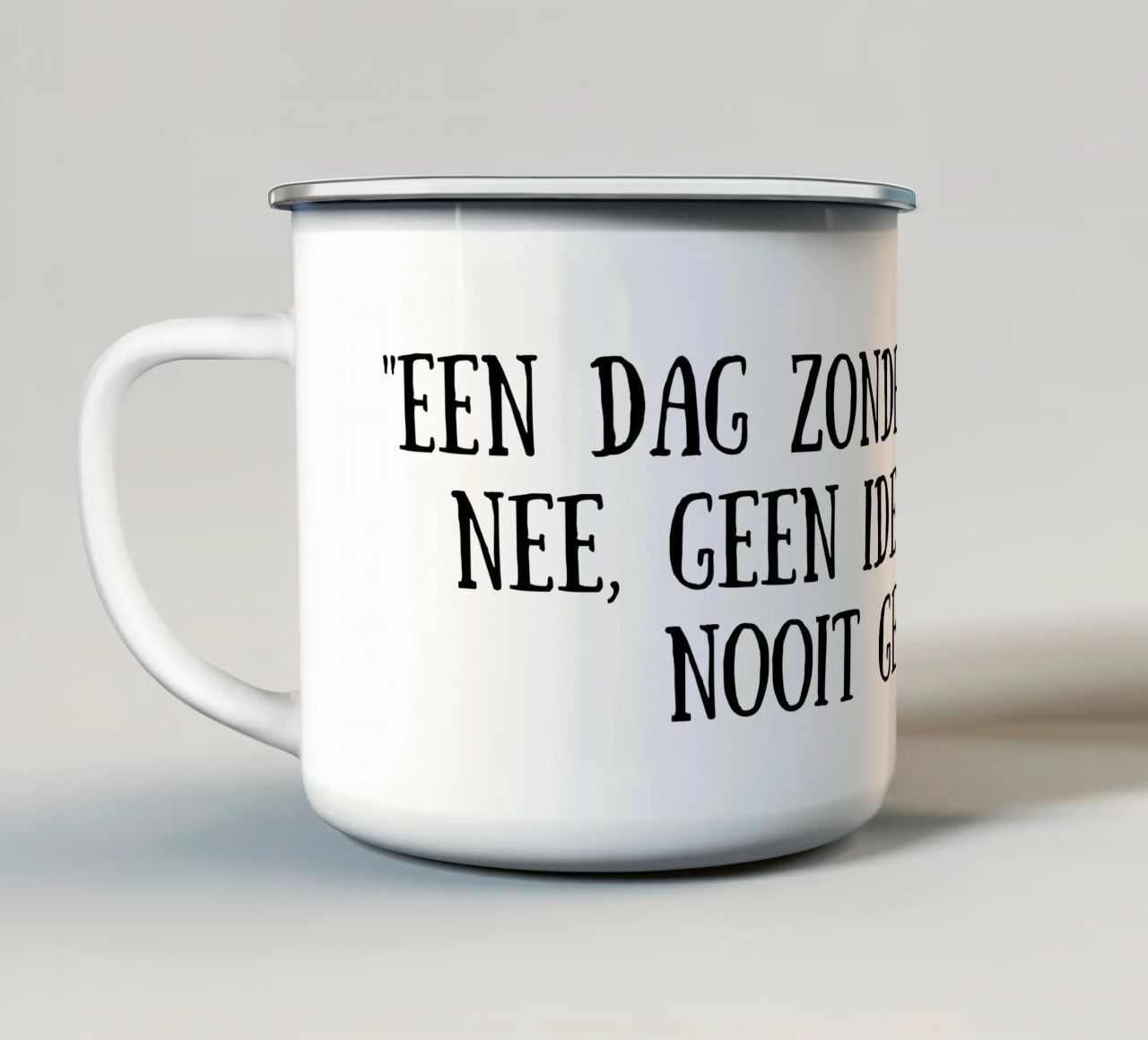 Caffè tazza in smalto da Quotes of the day