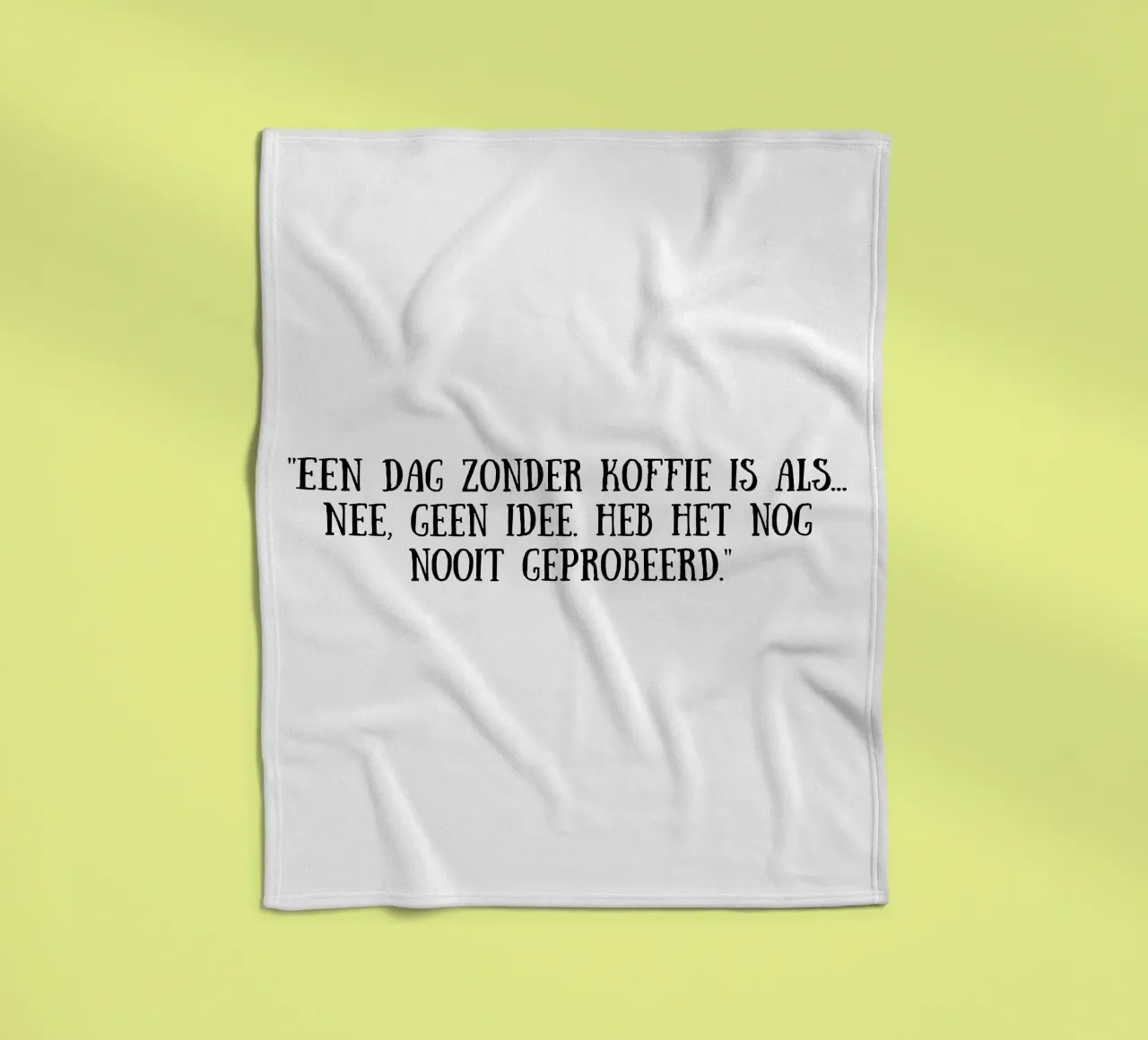 Caffè coperta in pile da Quotes of the day