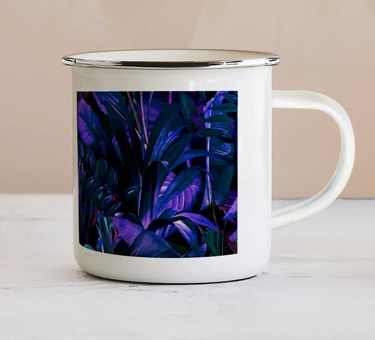 Future Garden Tropical Night tazza in smalto da burcukorkmazyurek