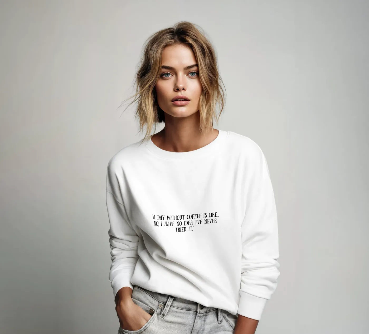 Coffee sweatshirt by Quotes of the day