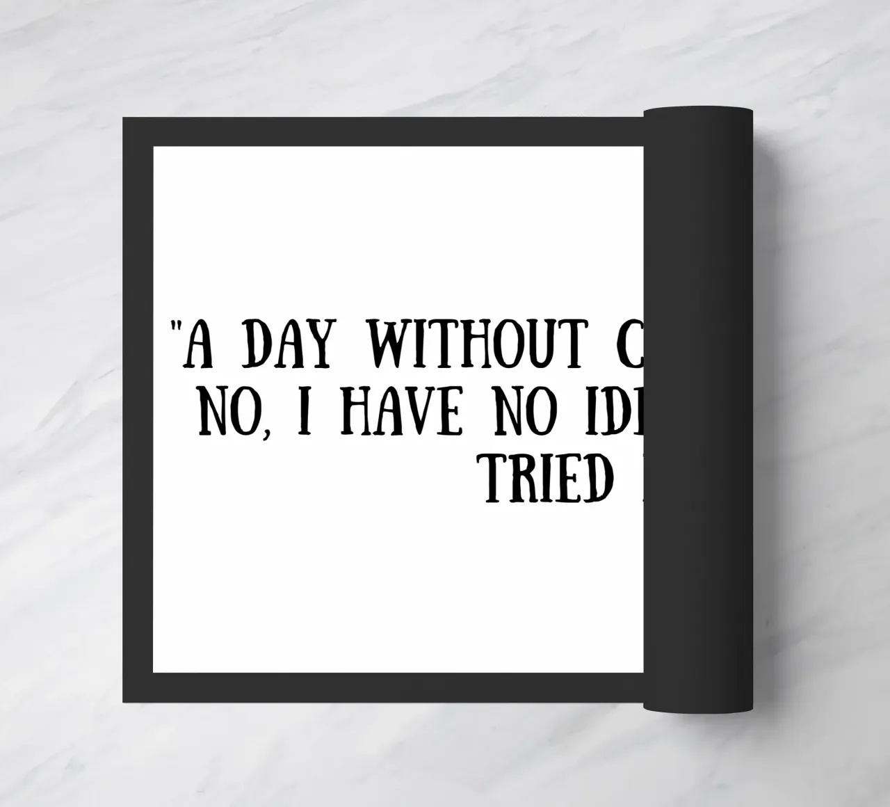 Coffee doormat by Quotes of the day