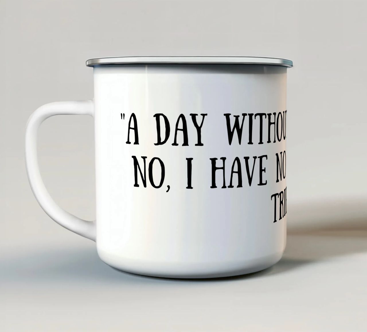 Caffè tazza in smalto da Quotes of the day