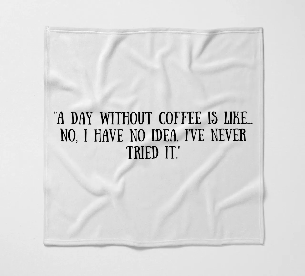 Kaffee Fleecedecke von Quotes of the day