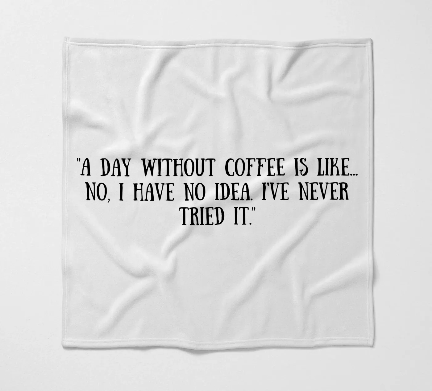 Coffee Fleecedecke von Quotes of the day