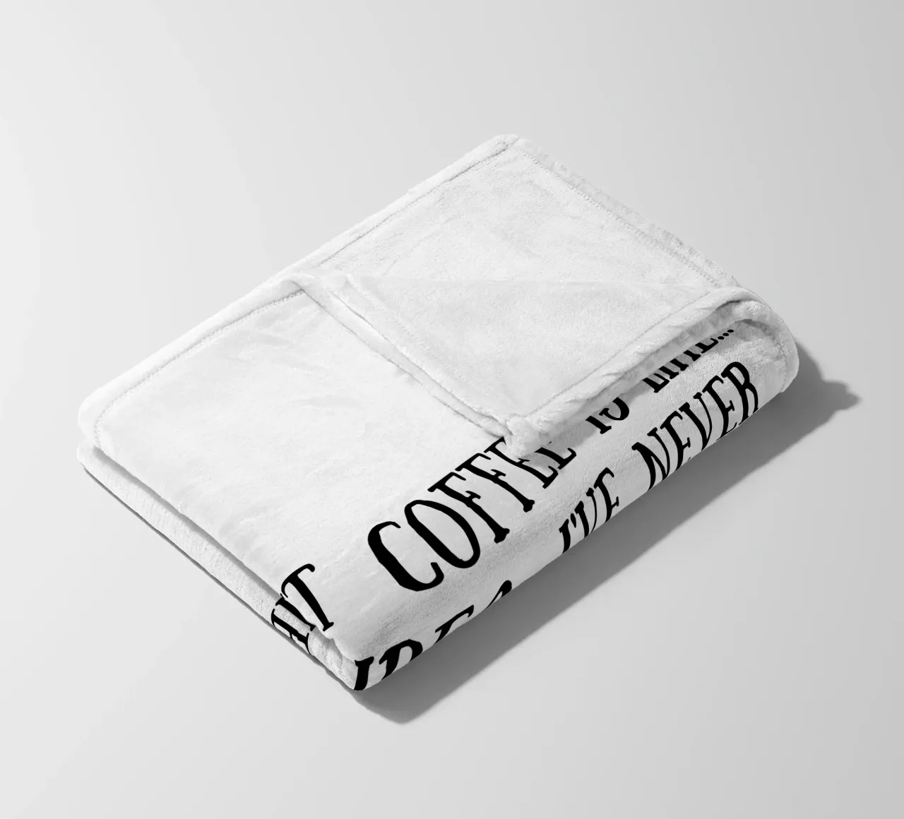 Kaffee Fleecedecke von Quotes of the day