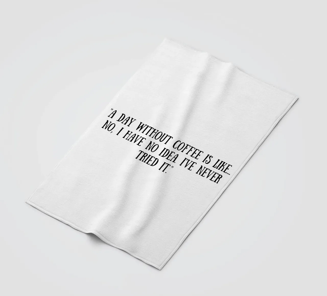 Kaffee Fleecedecke von Quotes of the day