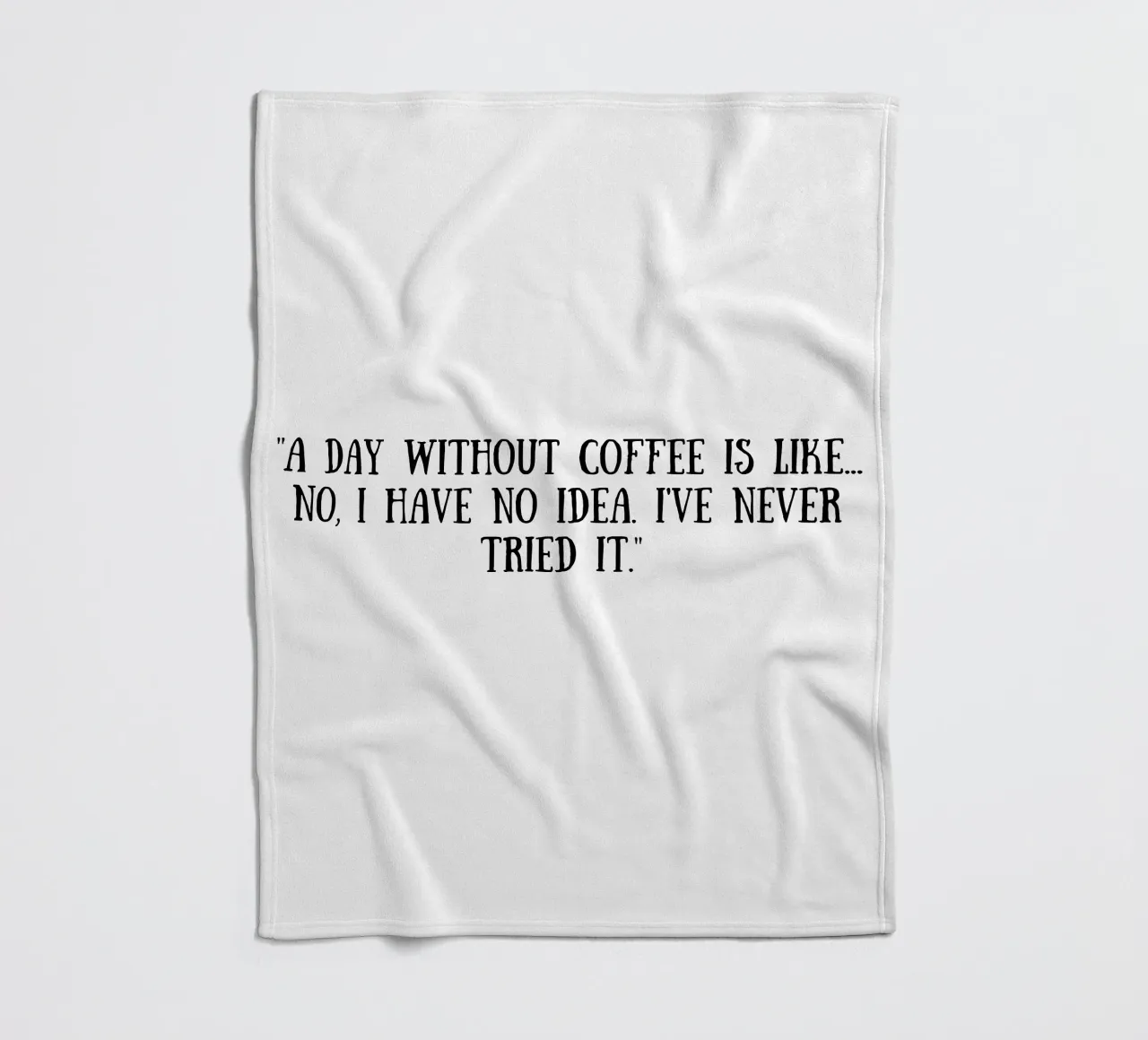 Kaffee Fleecedecke von Quotes of the day