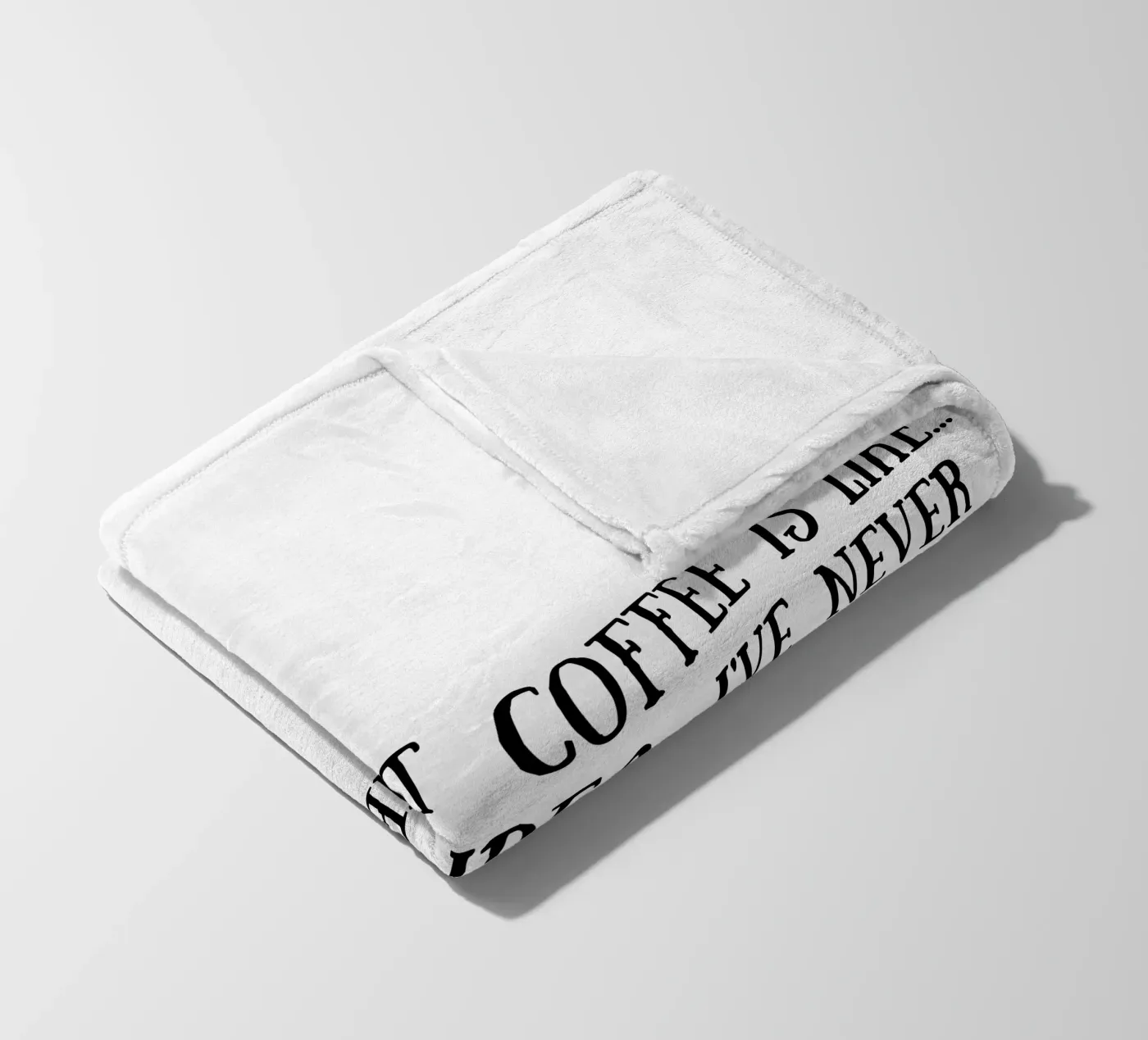 Caffè coperta in pile da Quotes of the day