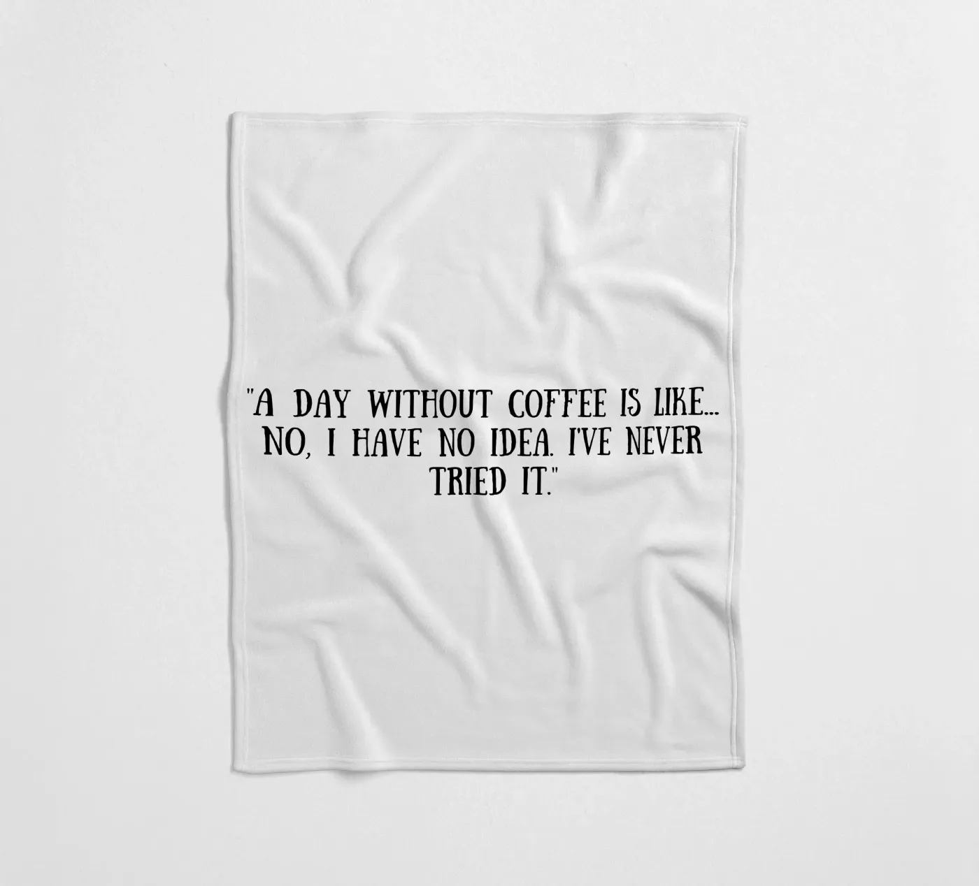 Coffee Fleecedecke von Quotes of the day