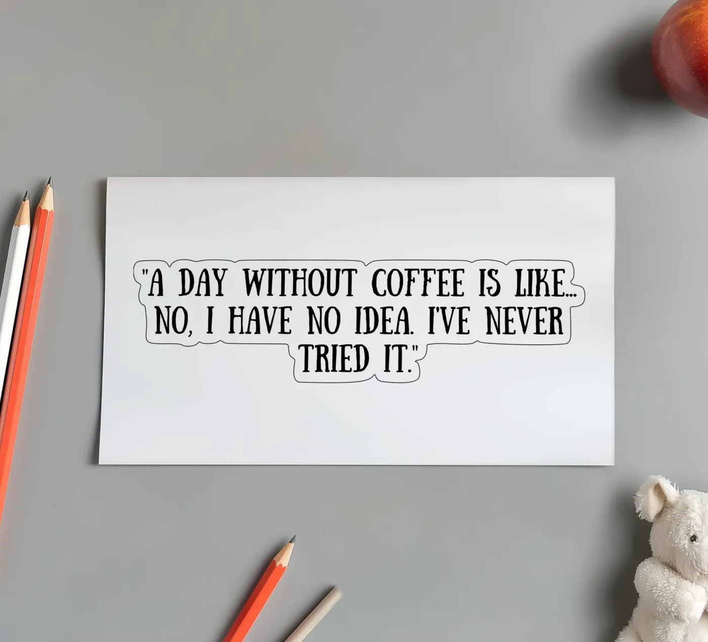 Kaffee Stickerbogen von Quotes of the day