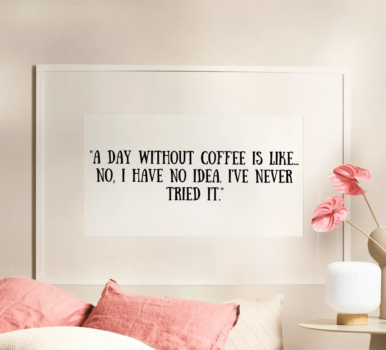 Kaffee Poster von Quotes of the day