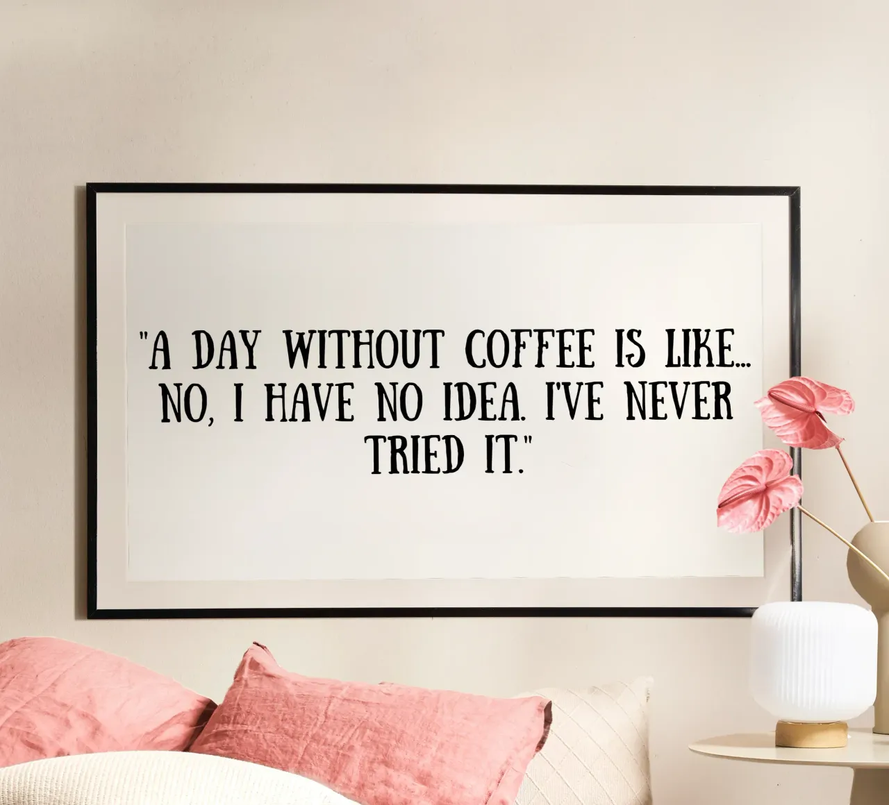 Kaffee Poster von Quotes of the day