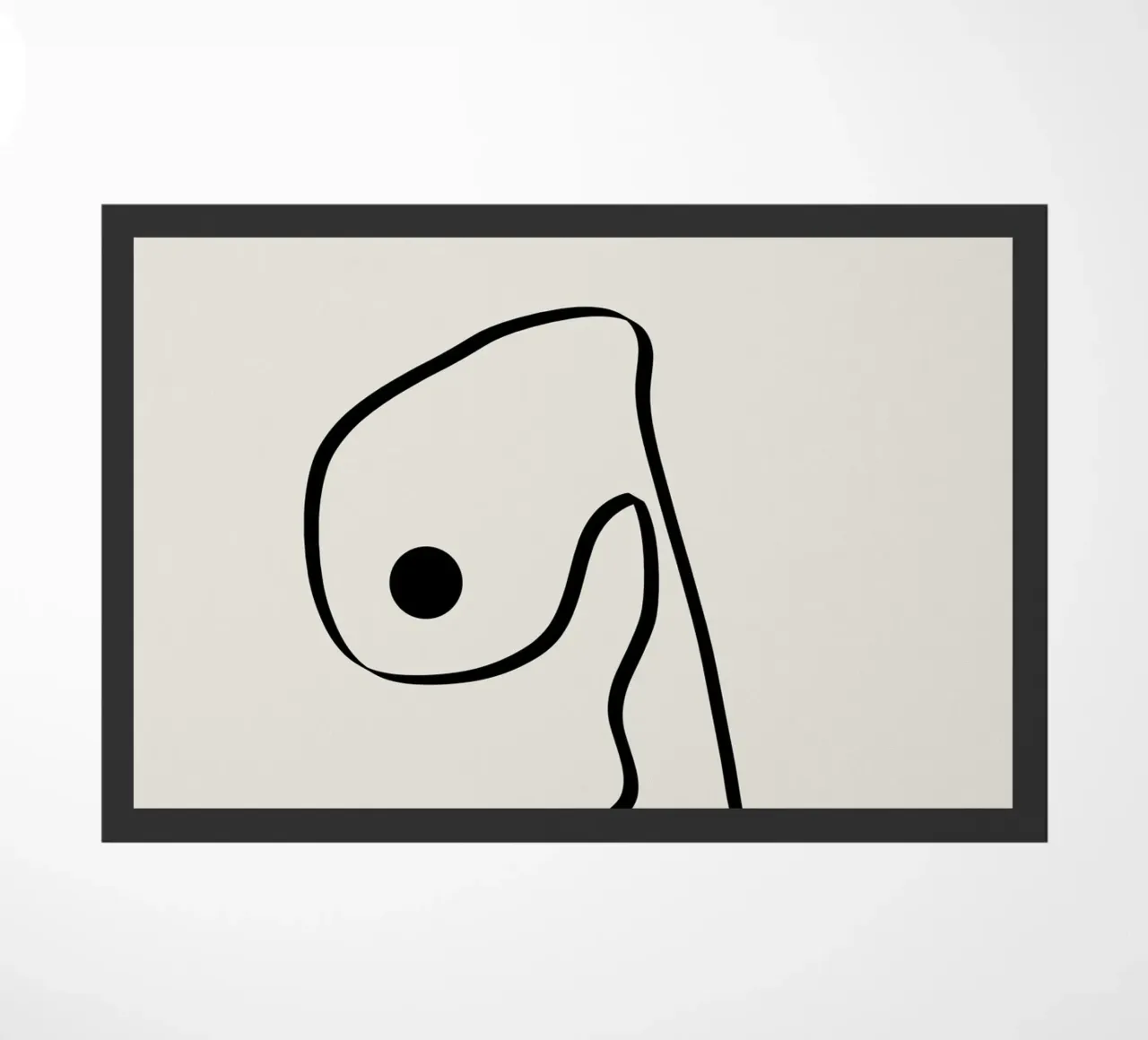 Figure with lines in beige IV zerbino da Imaginative