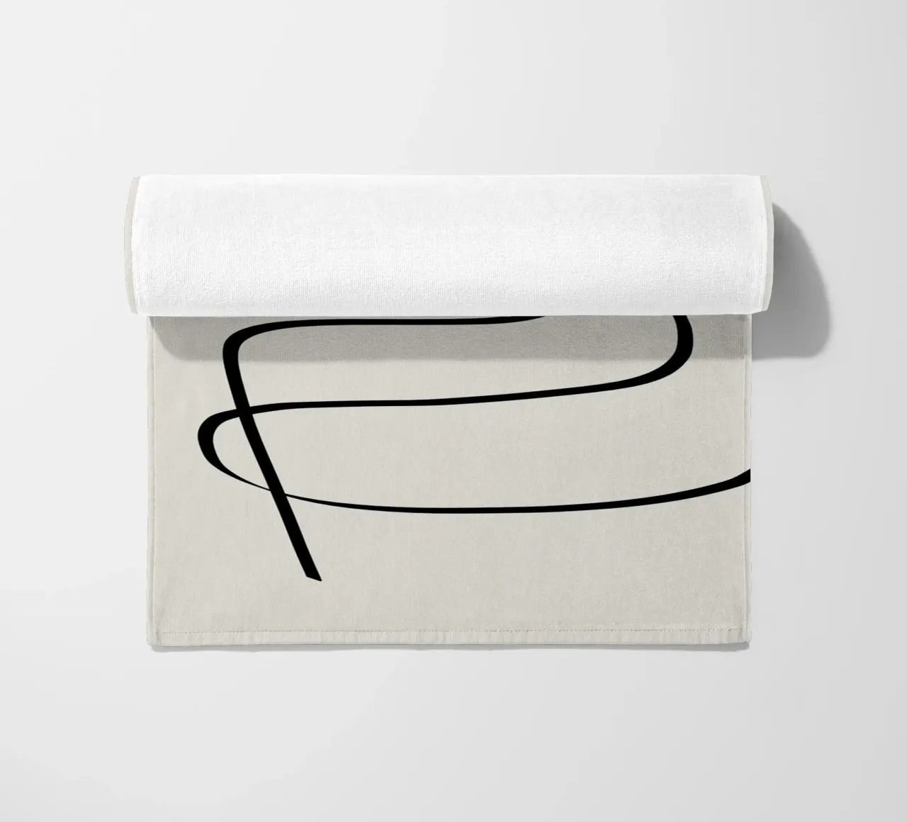 Figure with lines in beige IV telo mare da Imaginative