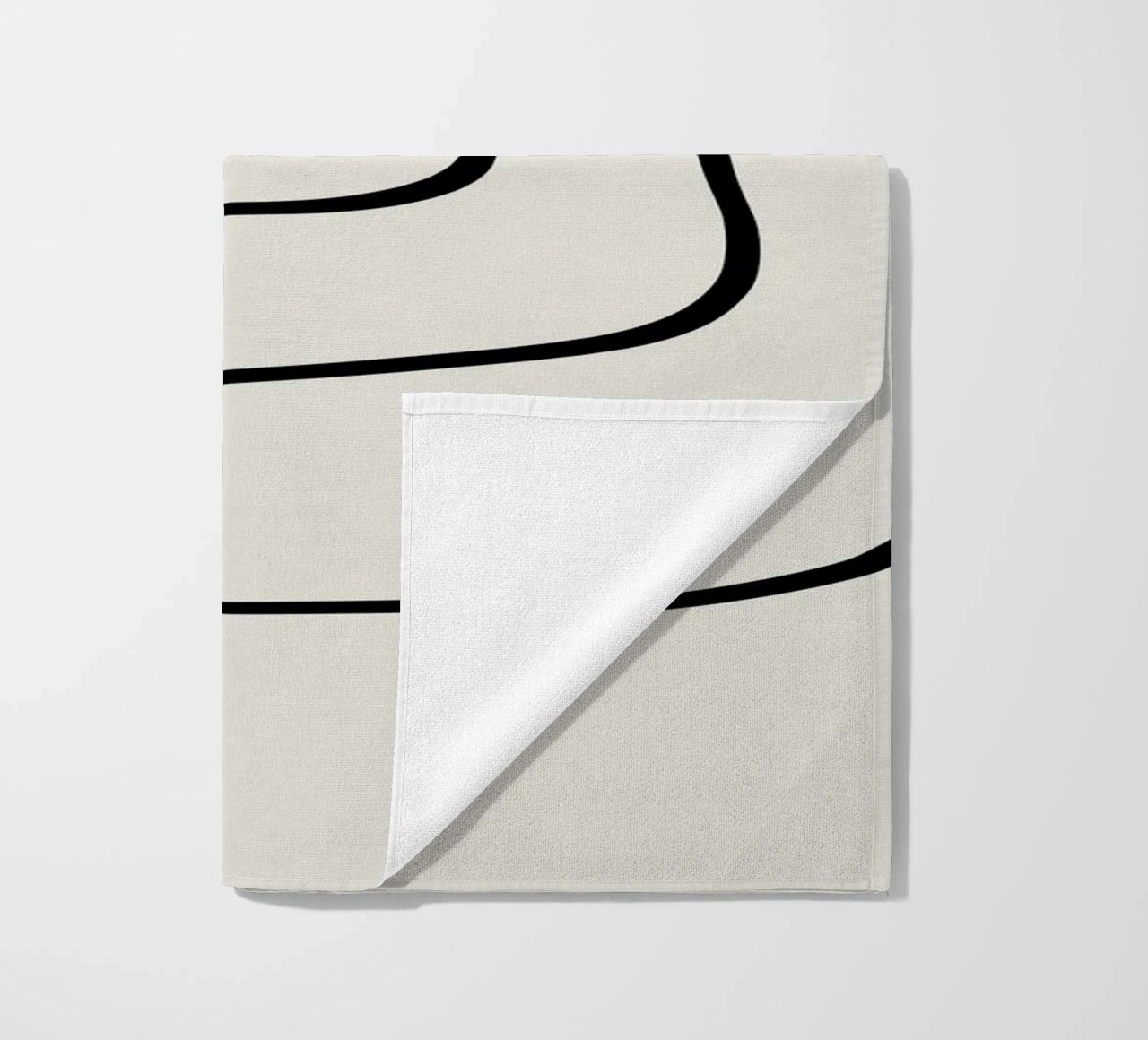 Figure with lines in beige IV telo mare da Imaginative