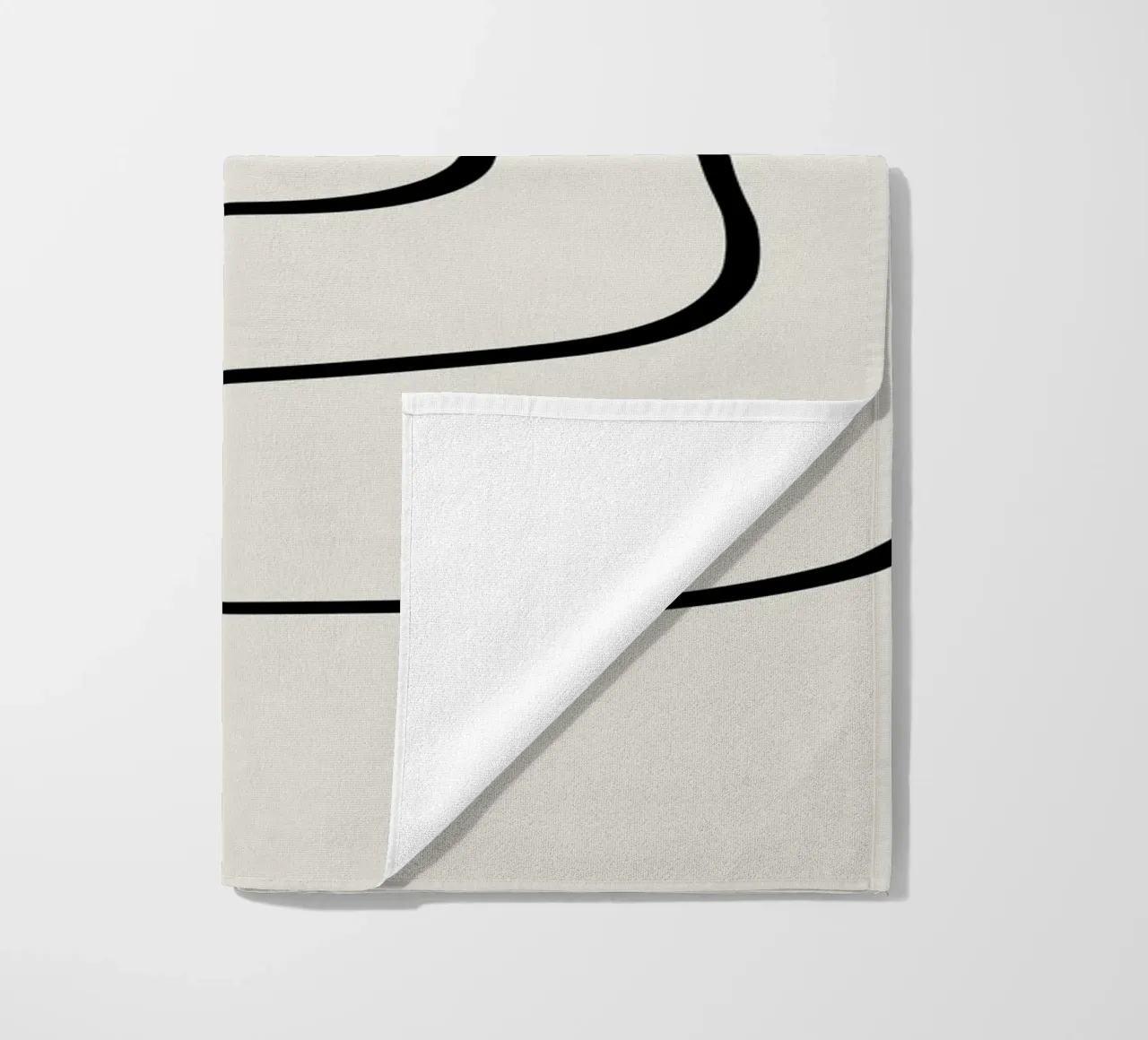 Figure with lines in beige IV telo mare da Imaginative