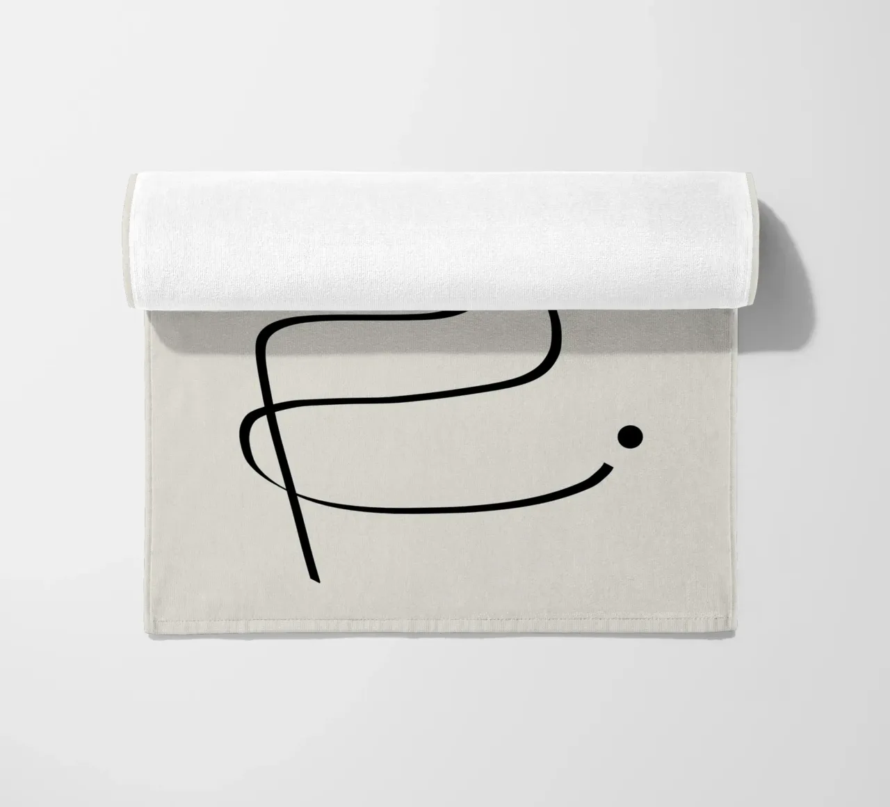 Figure with lines in beige IV telo mare da Imaginative