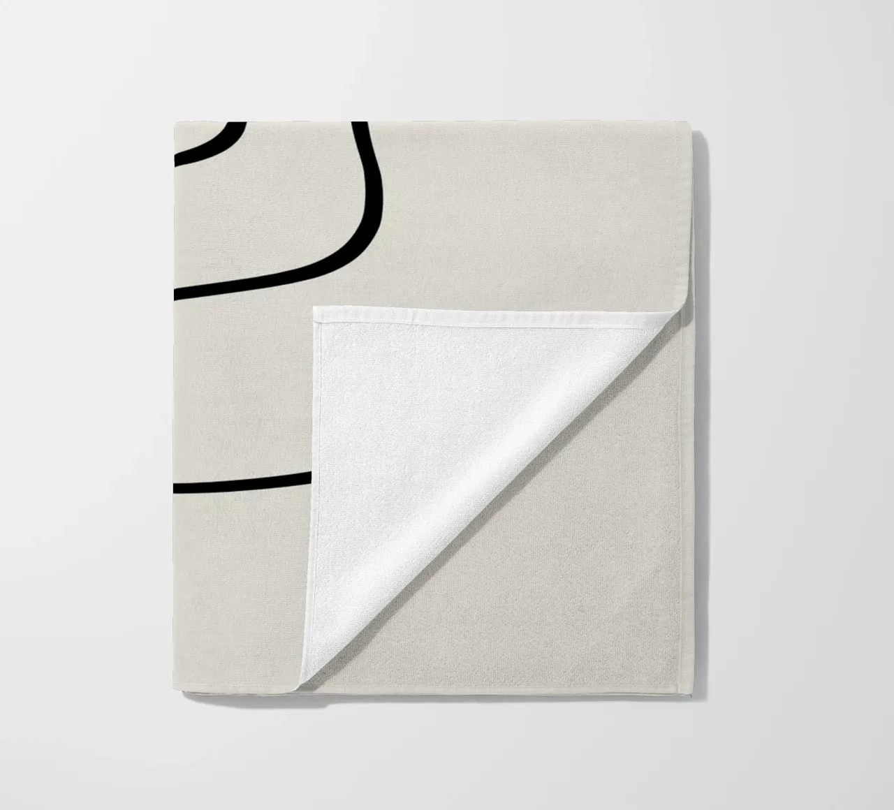 Figure with lines in beige IV telo mare da Imaginative