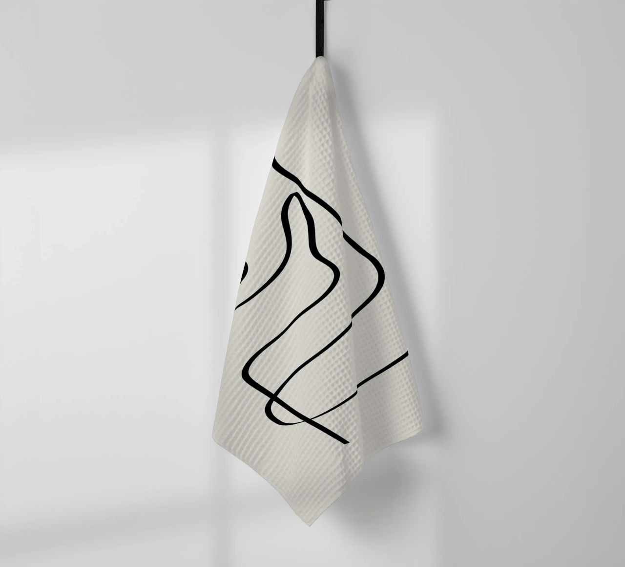 Figure with lines in beige IV canovaccio da cucina da Imaginative