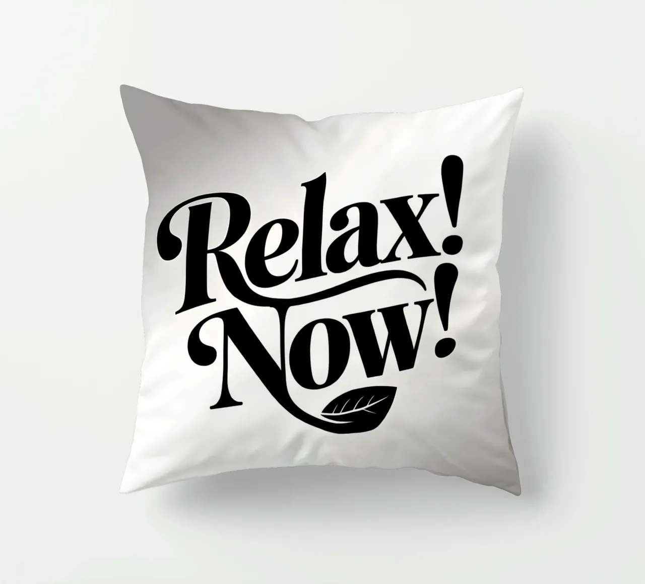 Relax! Now! decorative cushion by Aphorismiker