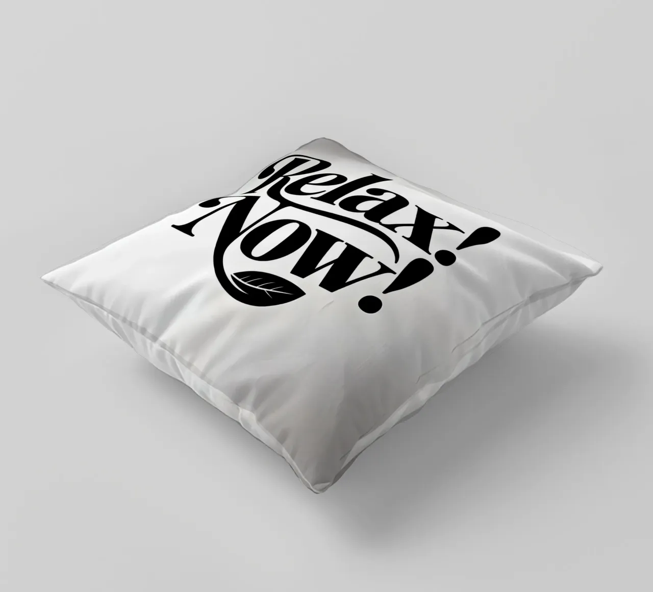 Relax! Now! decorative cushion by Aphorismiker
