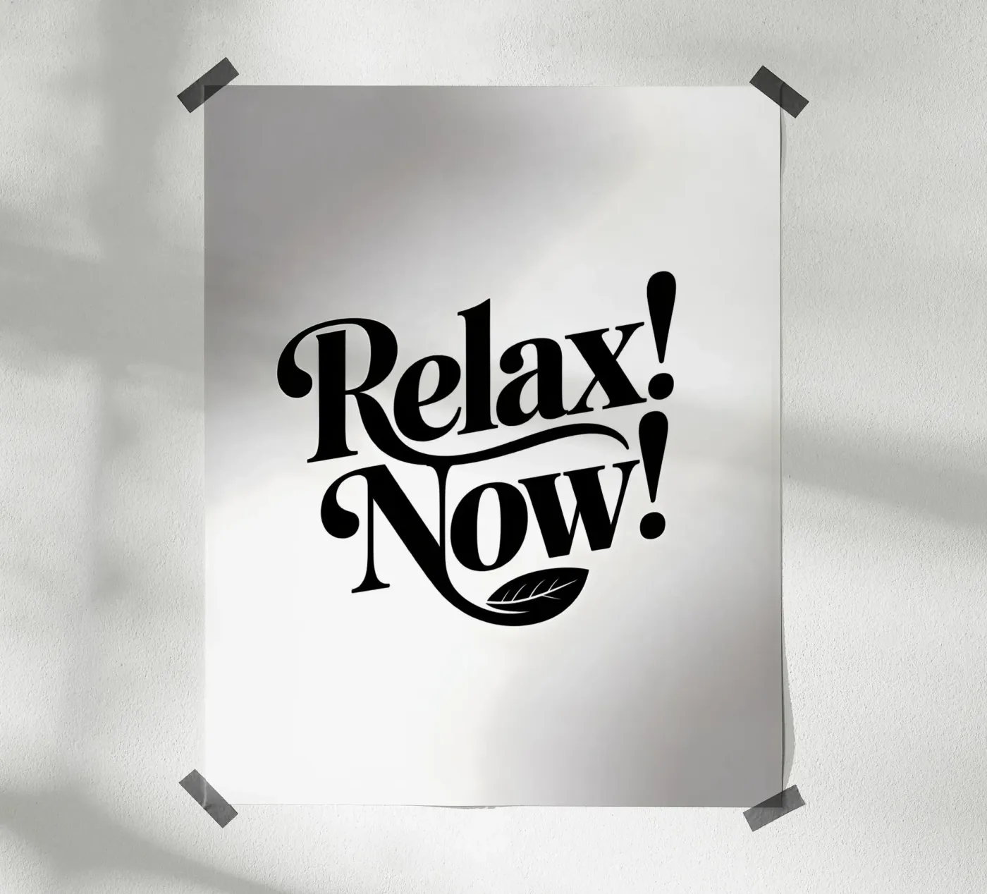 Relax! Now! poster da Aphorismiker