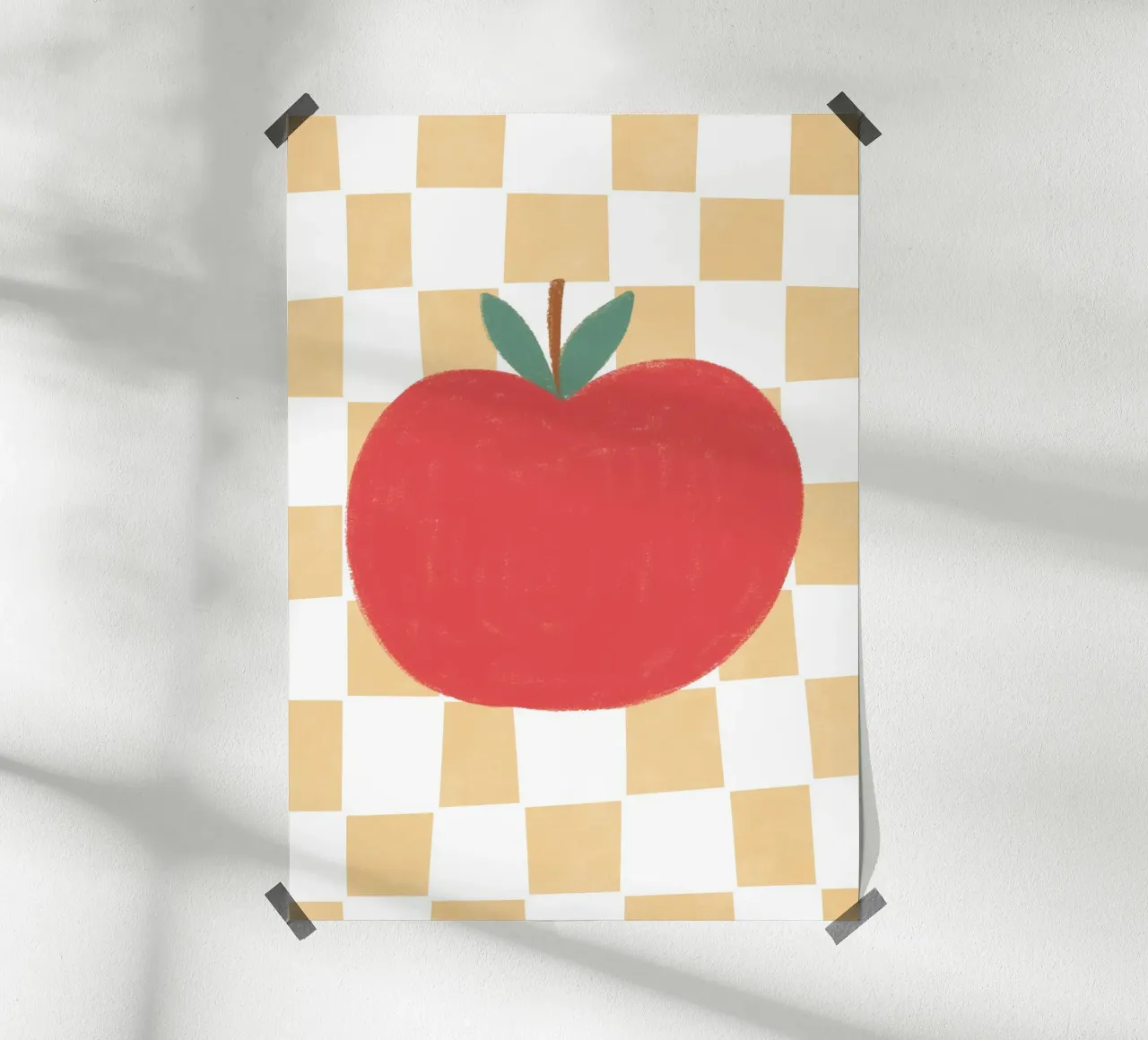 Apfel Karo carta hahnemühle da BAINAI