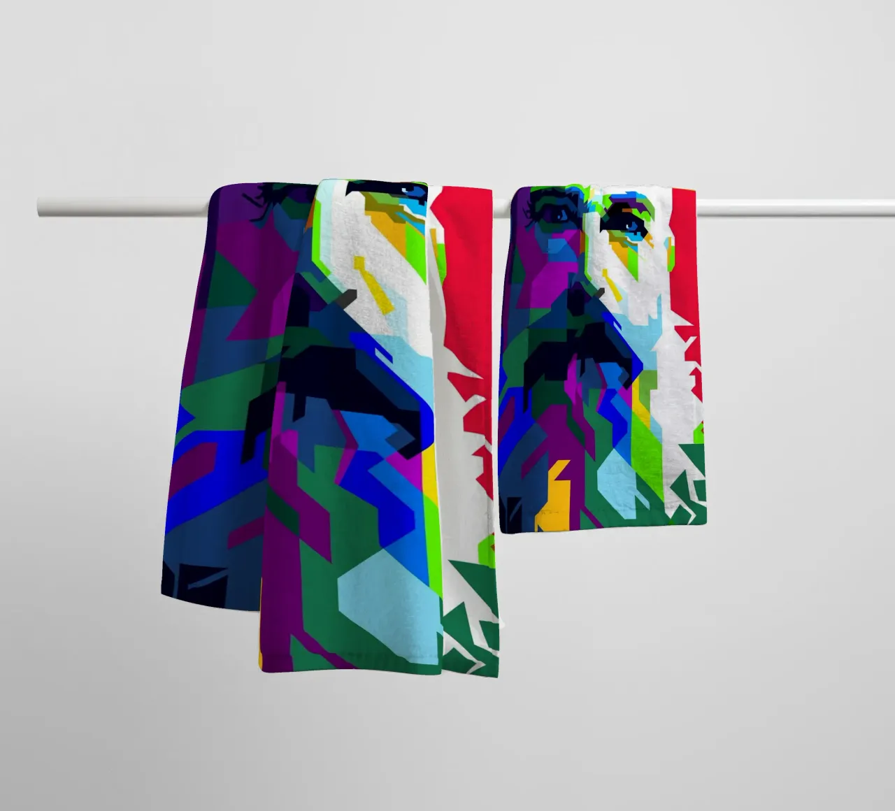 Claude Monet Künstler Gemälde WPAP Trending Now Handtuch von Artkreator
