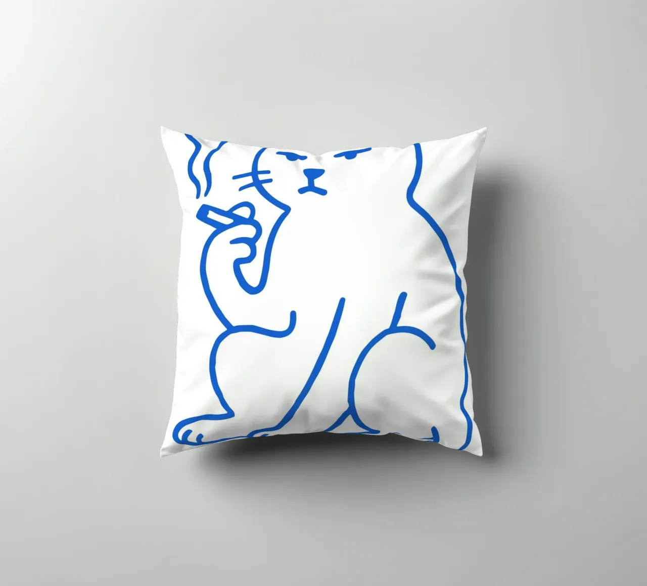 The Serene Poodle cuscino da ramosashop