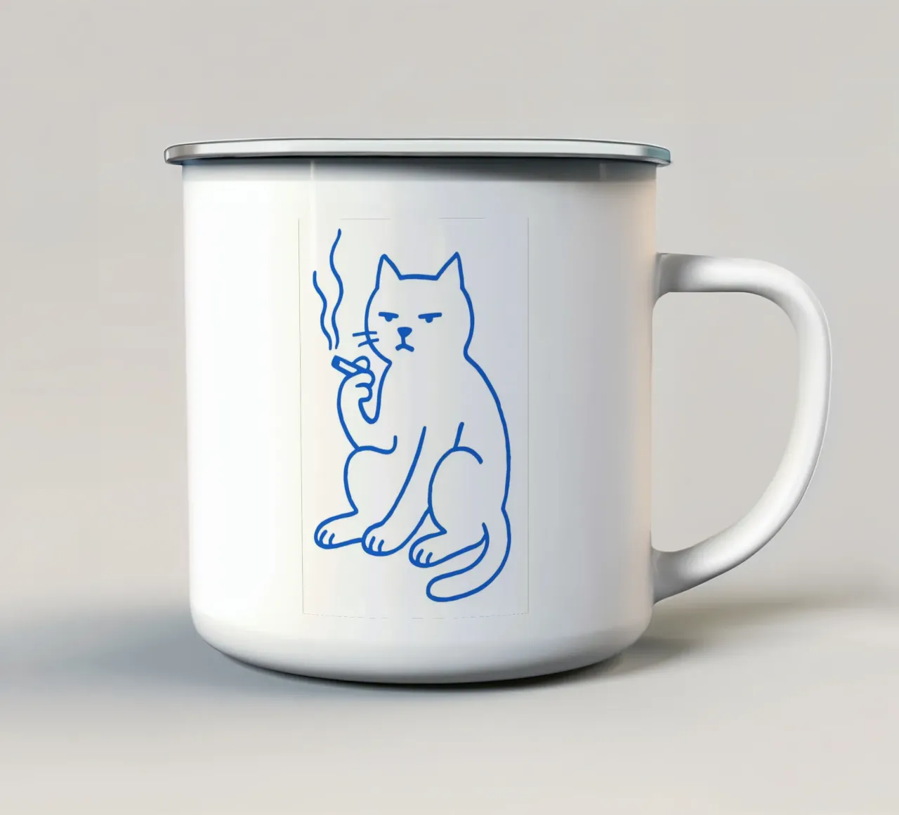 The Serene Poodle tazza in smalto da ramosashop