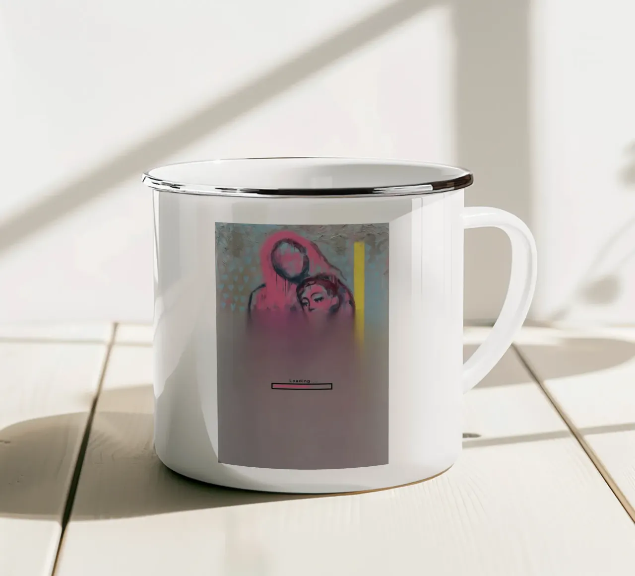 Feelings Still Loading | Limited Edition tazza in smalto da Art.Piece