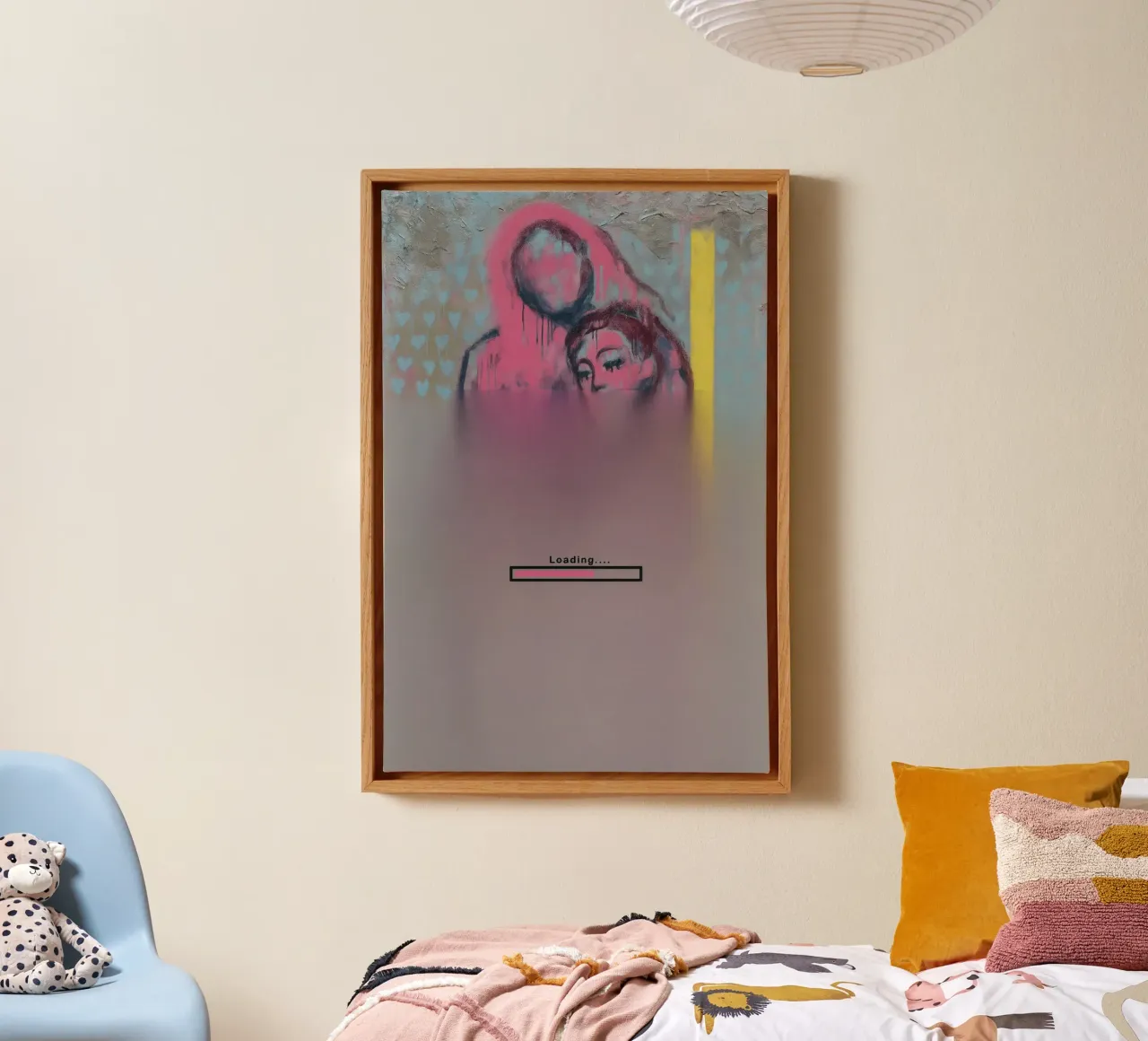 Feelings Still Loading | Limited Edition tela con Cornice a cassetta da Art.Piece