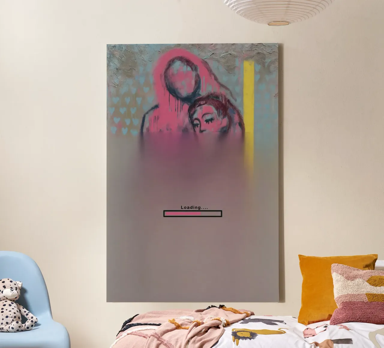Feelings Still Loading | Limited Edition tela con Cornice a cassetta da Art.Piece