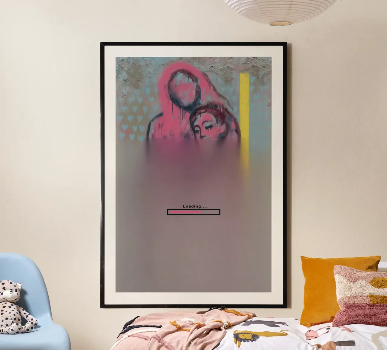 Feelings Still Loading | Limited Edition poster con telaio in legno da Art.Piece