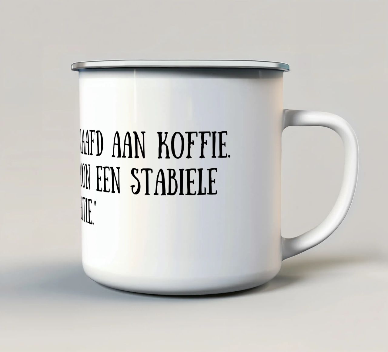 Caffè tazza in smalto da Quotes of the day