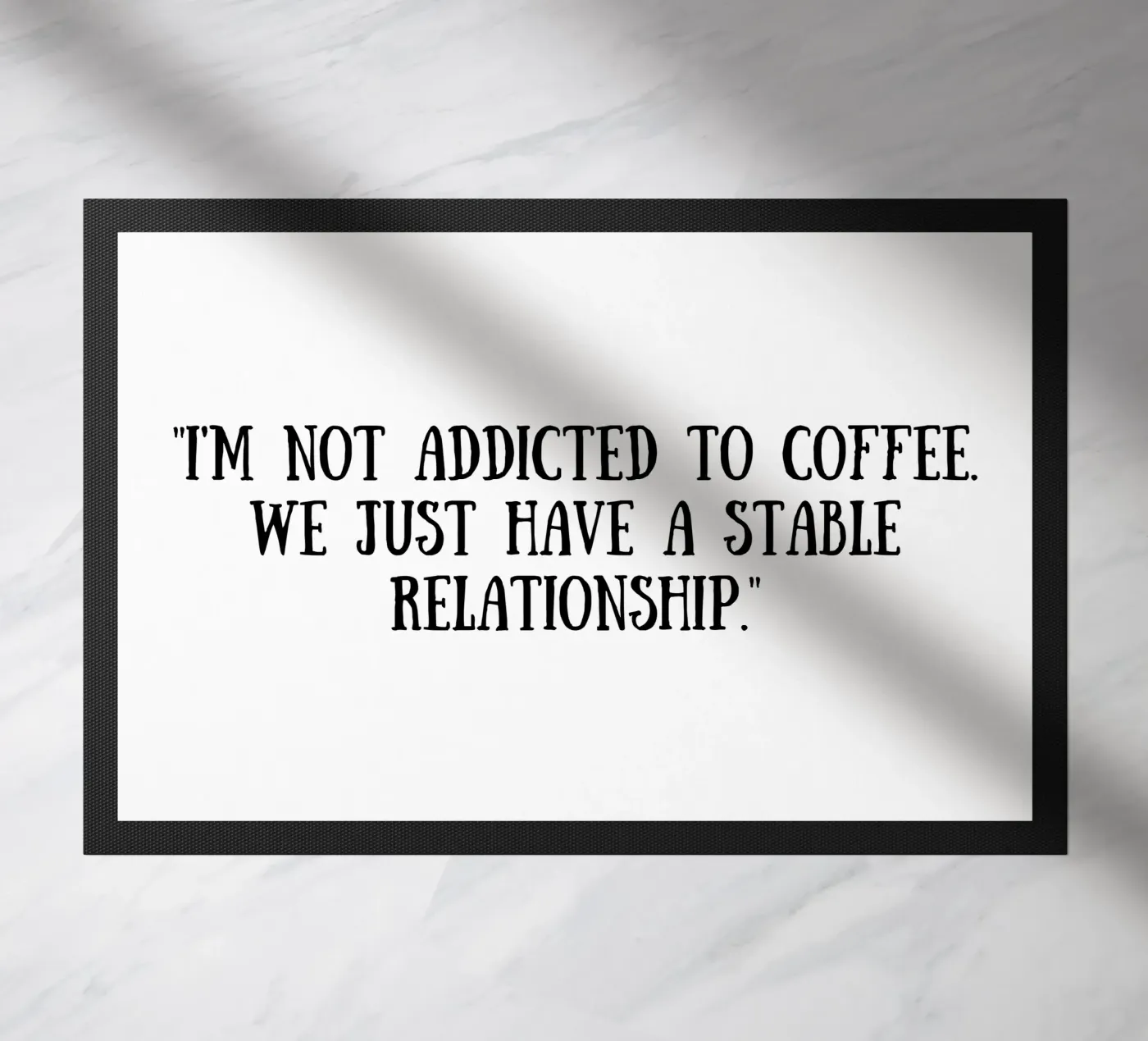 Kaffee Fußmatte von Quotes of the day