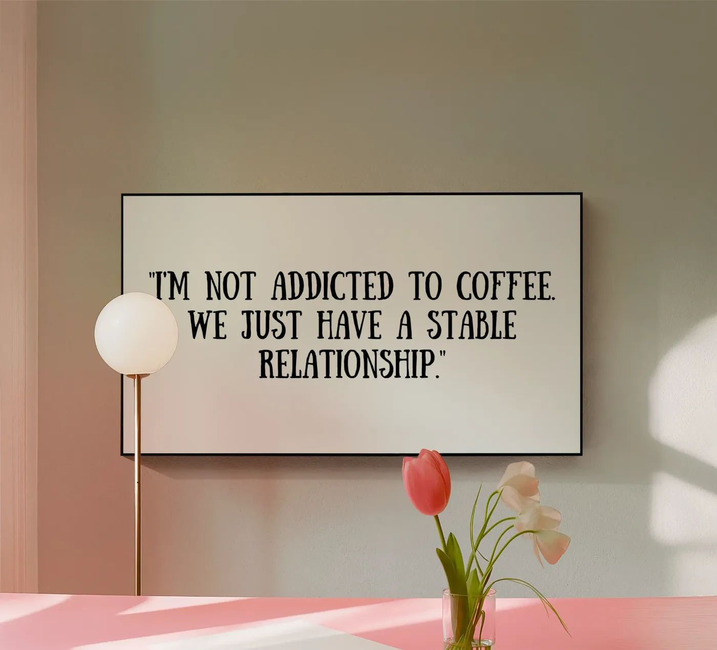 Coffee plexiglas de Quotes of the day