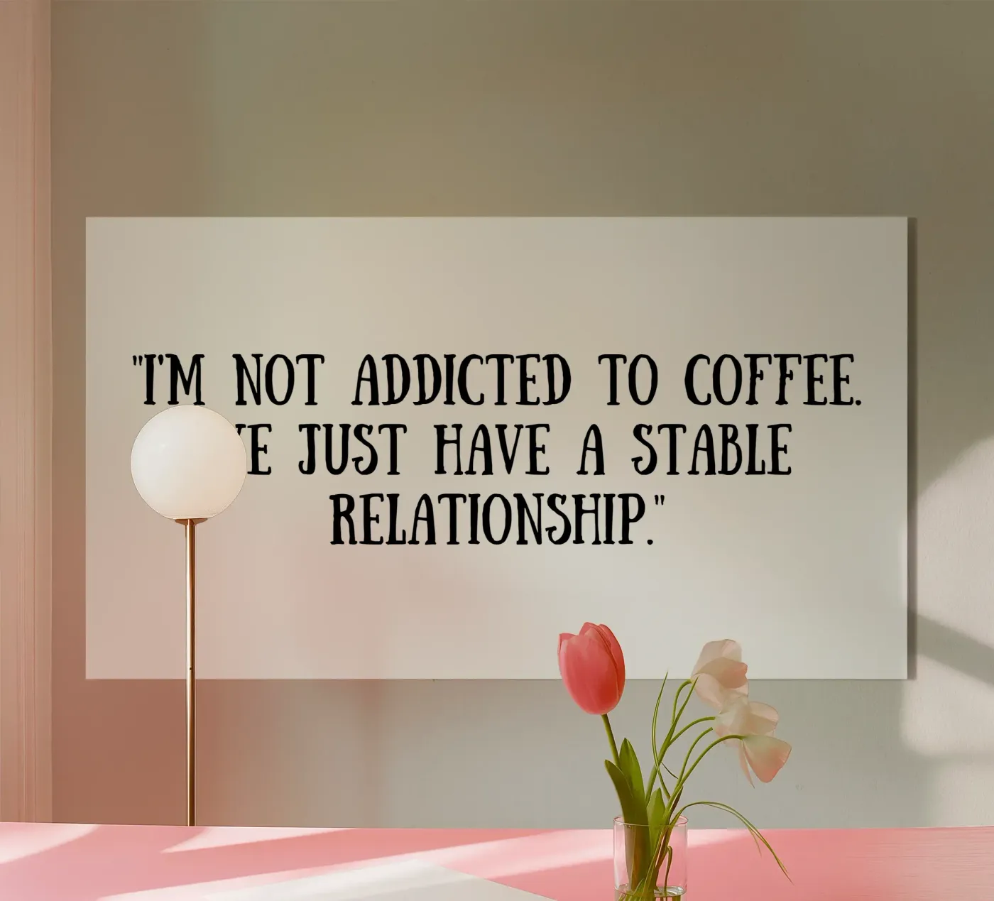 Coffee plexiglas de Quotes of the day