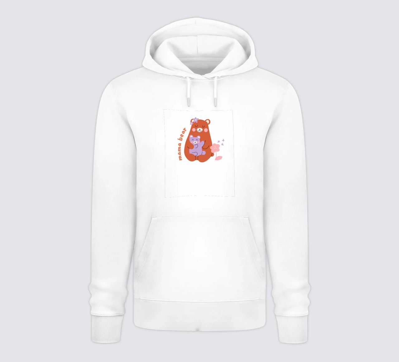 Mamma orso felpa con cappuccio da graphic design