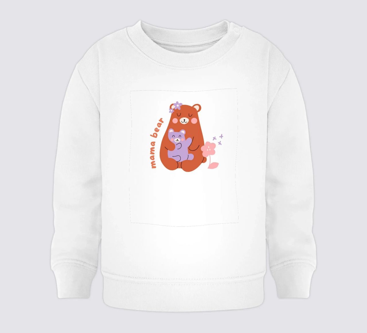 Mamma orso felpa neonato da graphic design